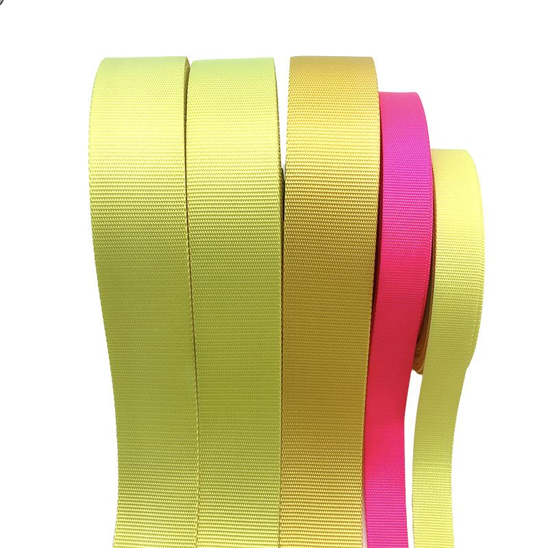 fluorescent yellow nylon webbing